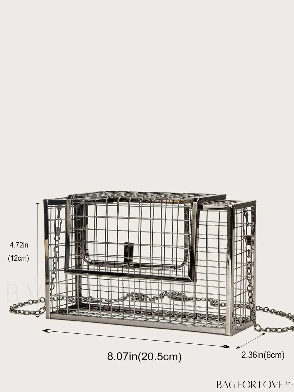 BagForLove - Metal Cut Out Evening Bag: Elegant & Versatile Purse for Weddings, Proms, and Parties