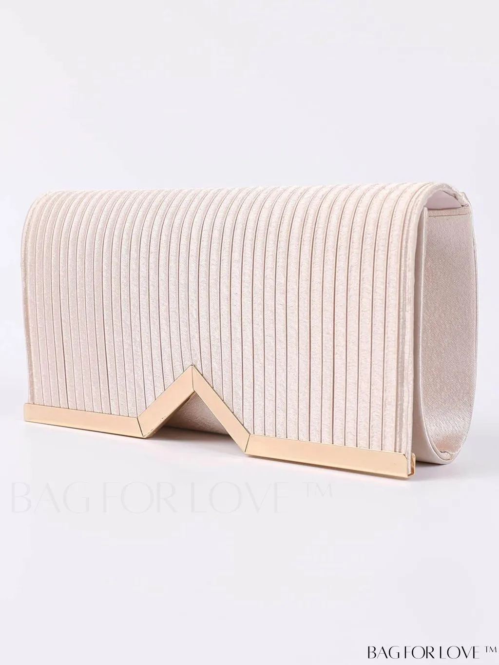 BagForLove - Party Flap Clutch with Metal Edge for Envelopes - Elegant & Stylish