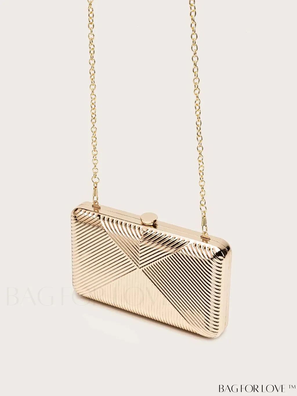 BagForLove - Premium Metallic Box Bag with Clip Top Closure