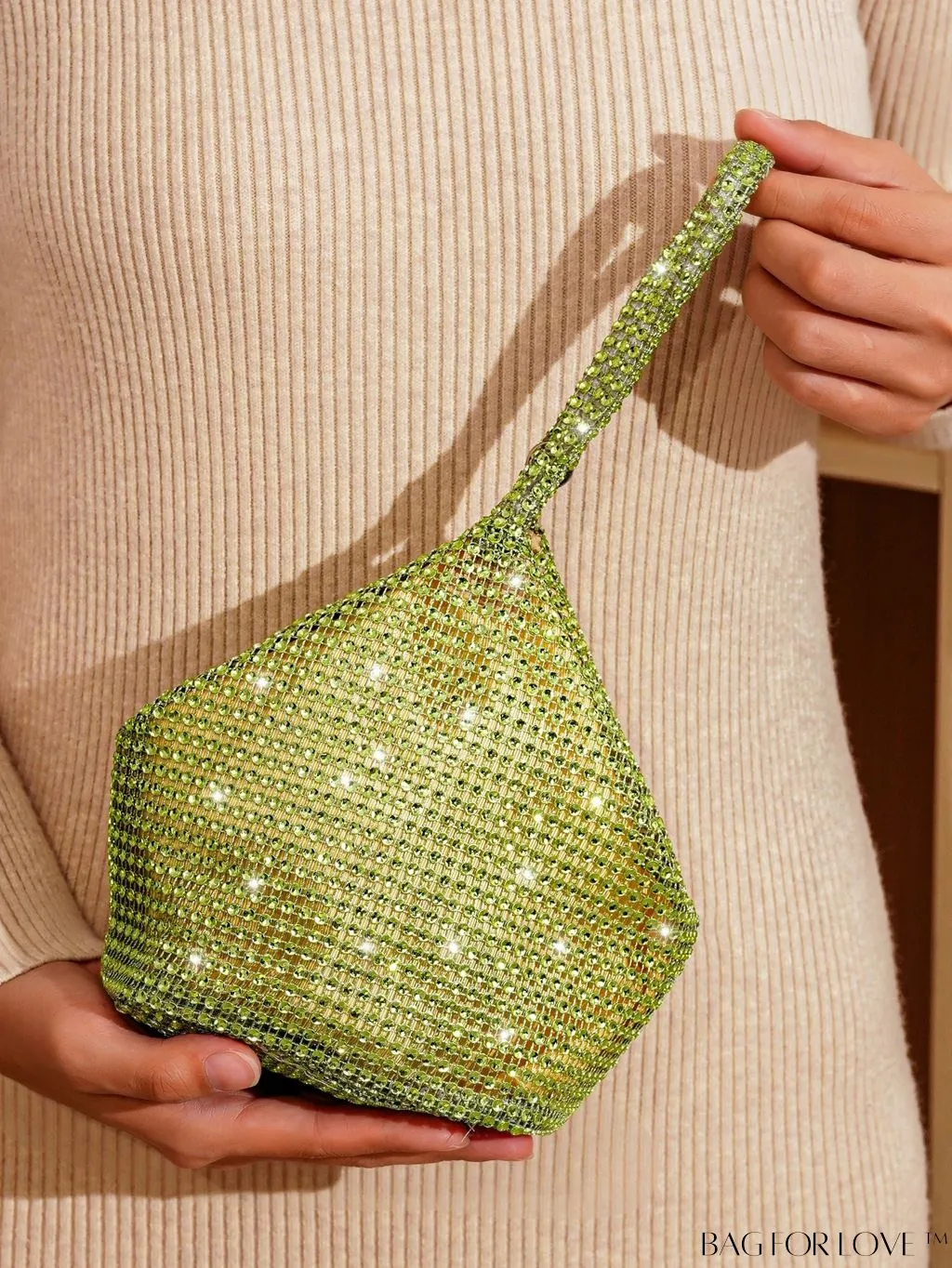 BagForLove - Rhinestone-Adorned Mini Evening Bag