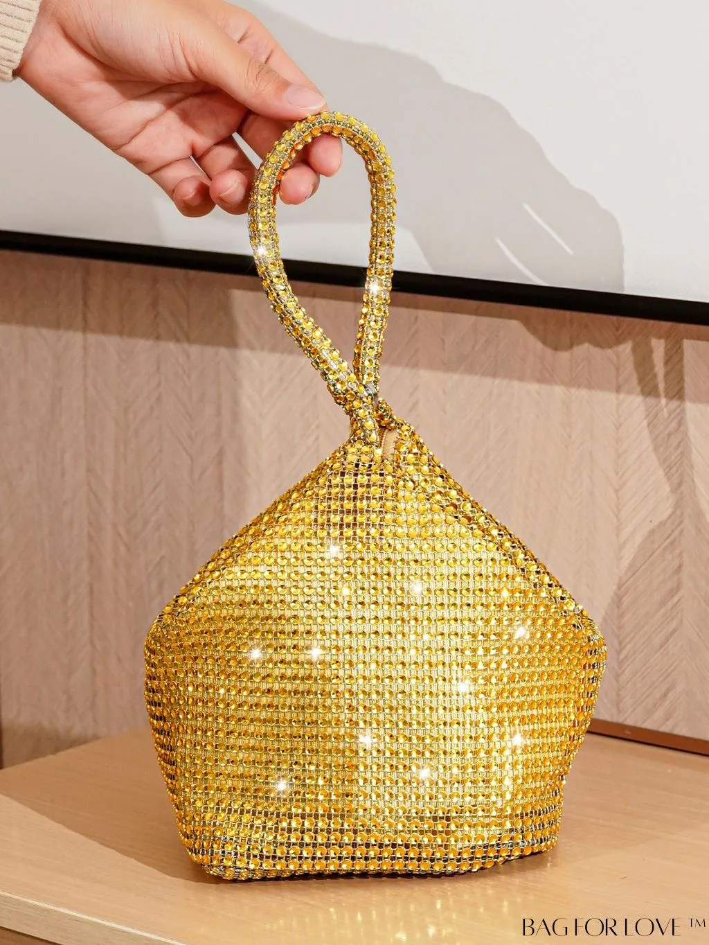 BagForLove - Rhinestone-Adorned Mini Evening Bag