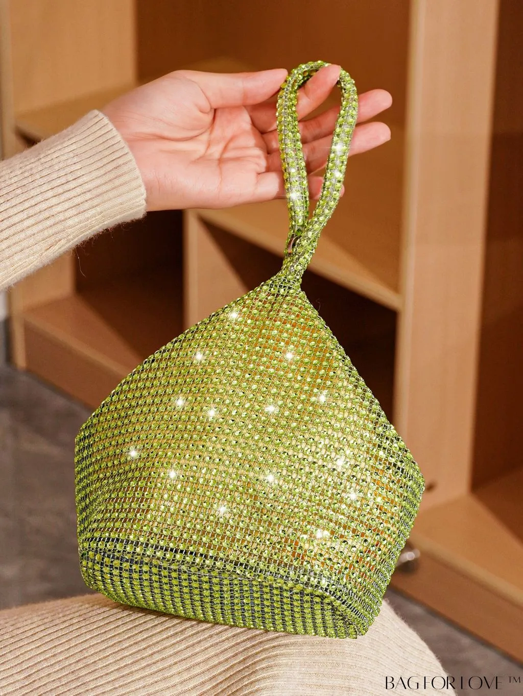 BagForLove - Rhinestone-Adorned Mini Evening Bag