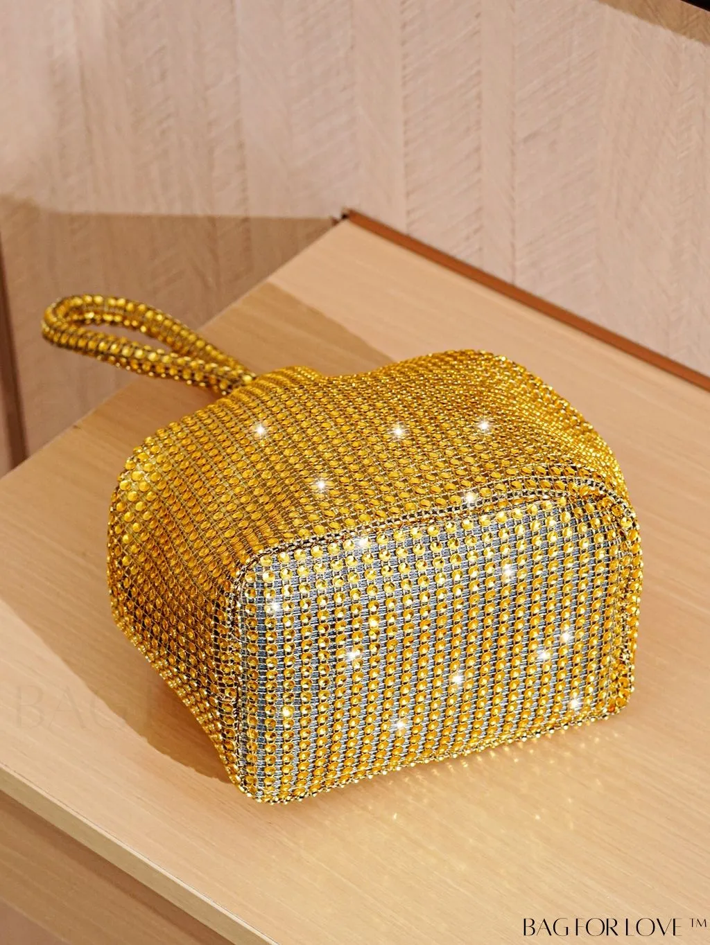 BagForLove - Rhinestone-Adorned Mini Evening Bag