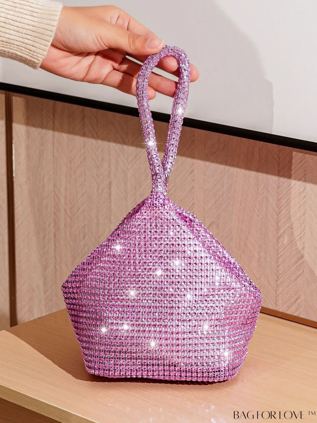 BagForLove - Rhinestone-Adorned Mini Evening Bag