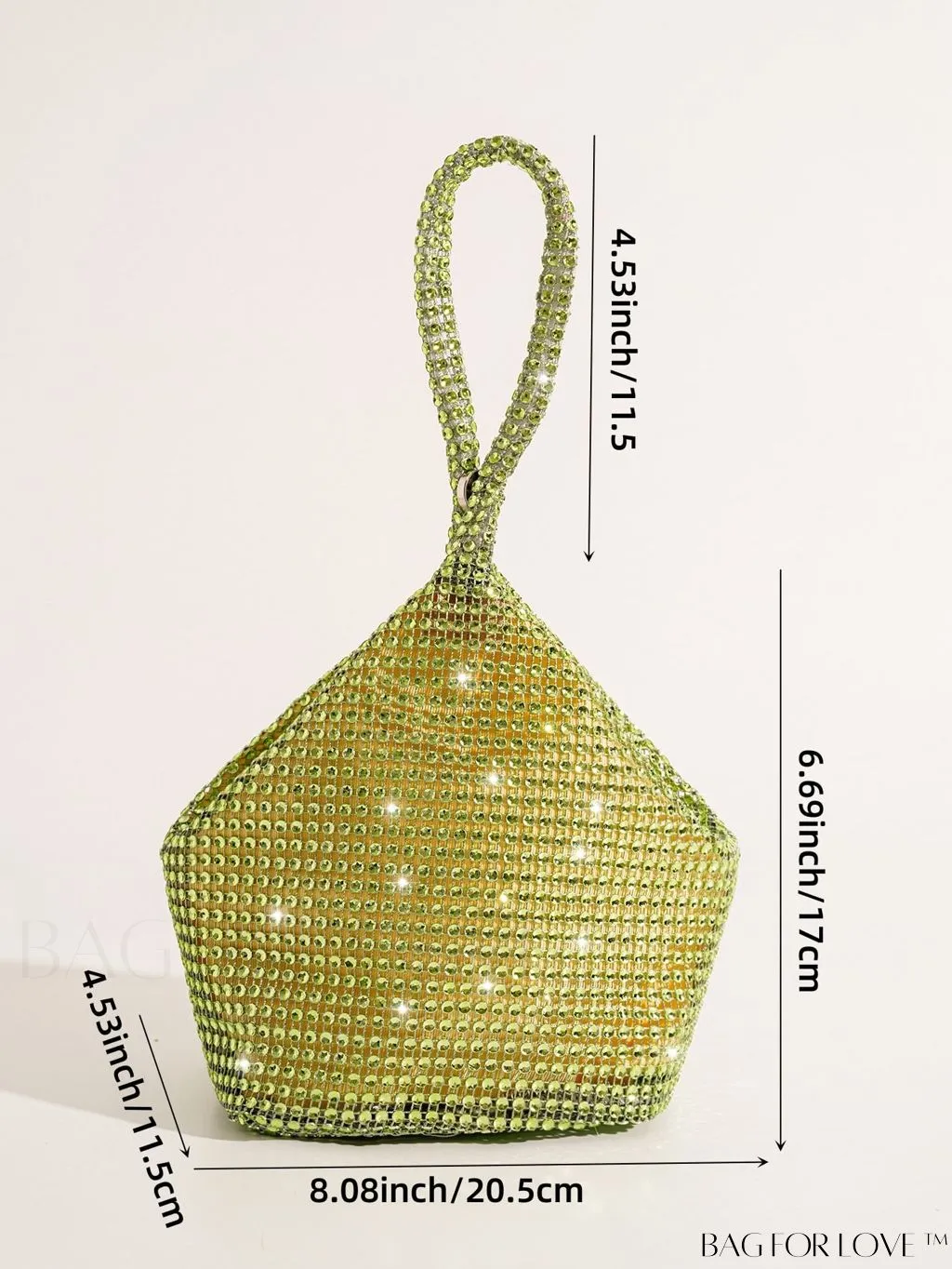 BagForLove - Rhinestone-Adorned Mini Evening Bag