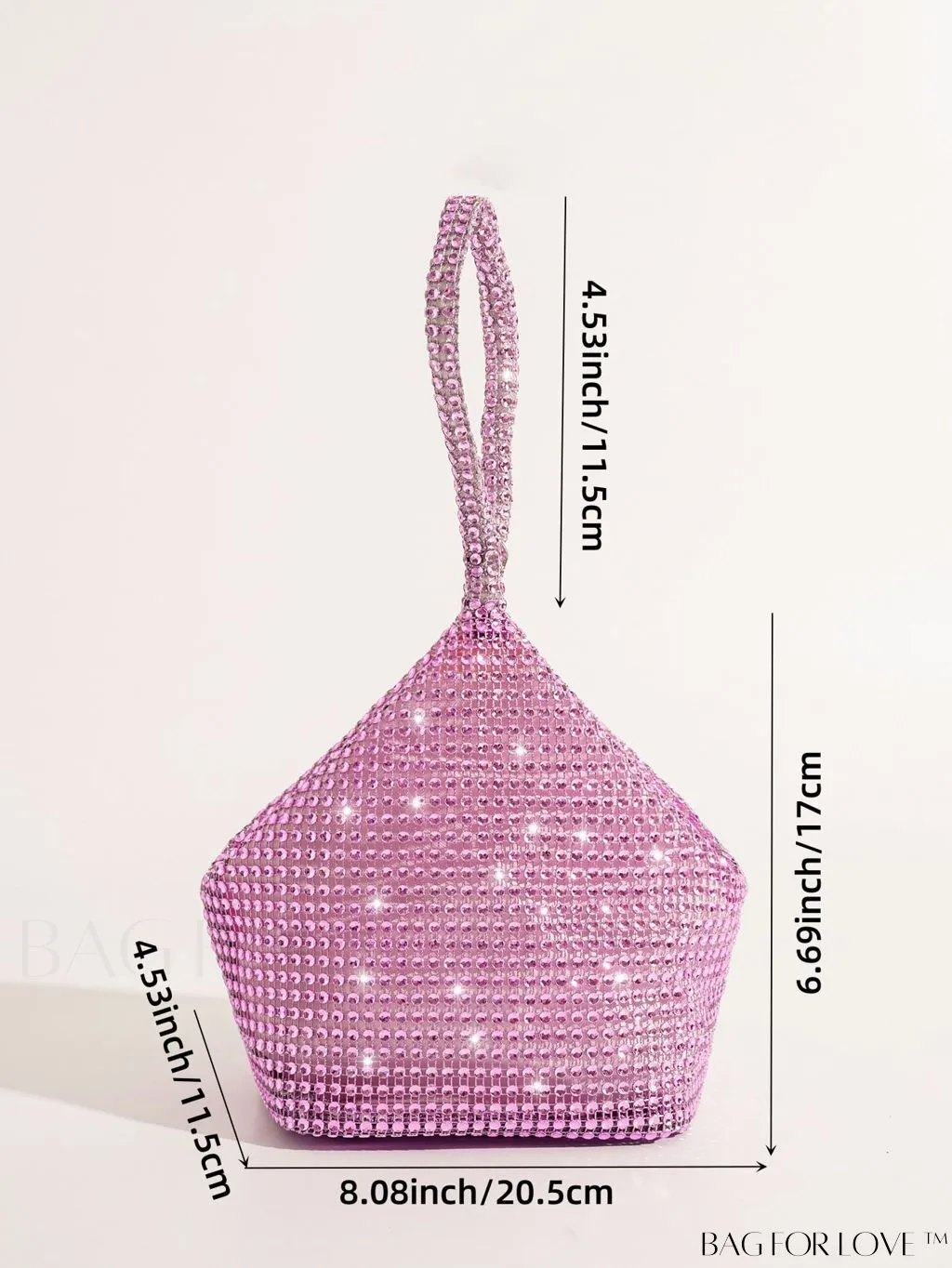 BagForLove - Rhinestone-Adorned Mini Evening Bag