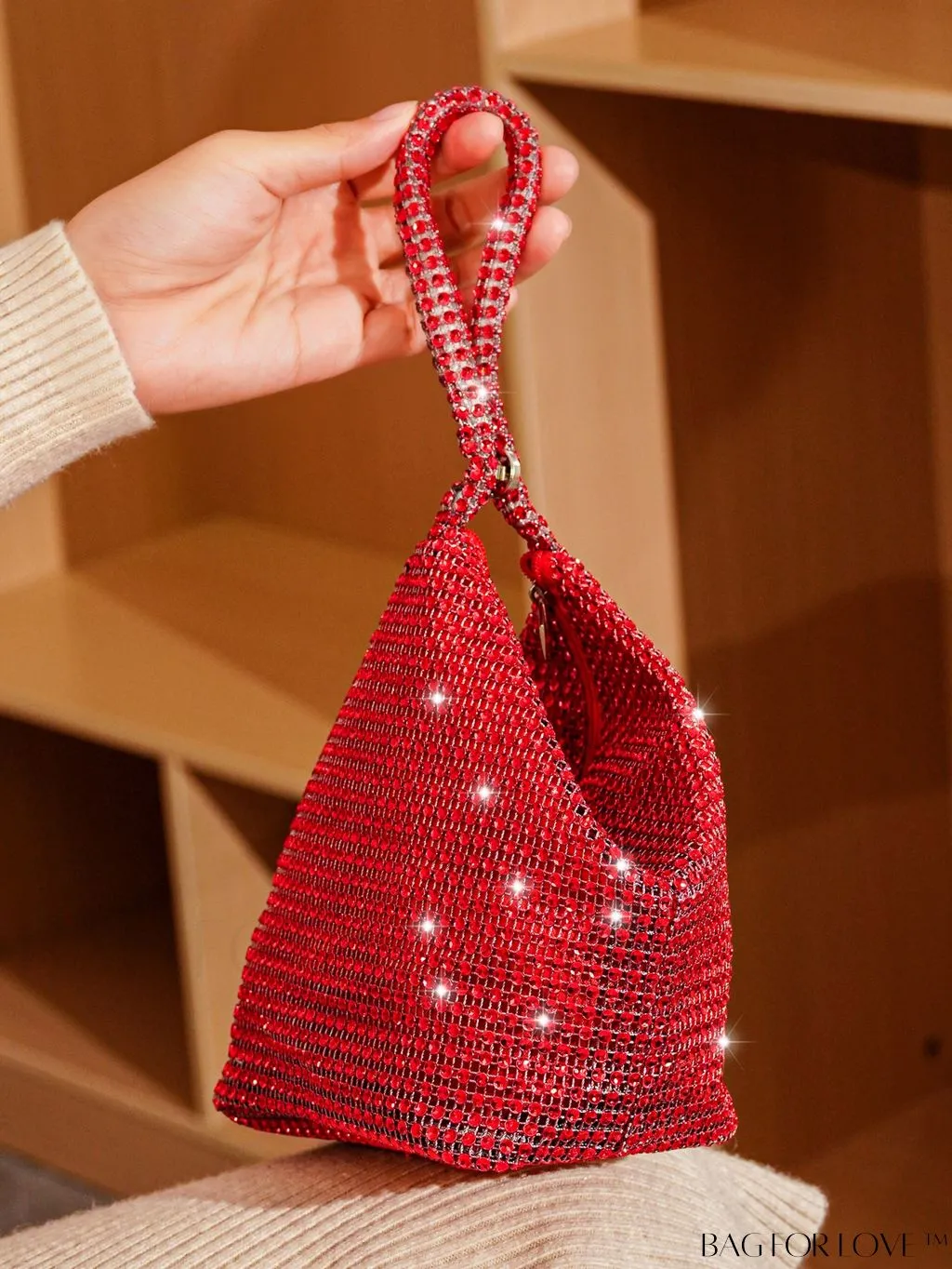 BagForLove - Rhinestone-Adorned Mini Evening Bag
