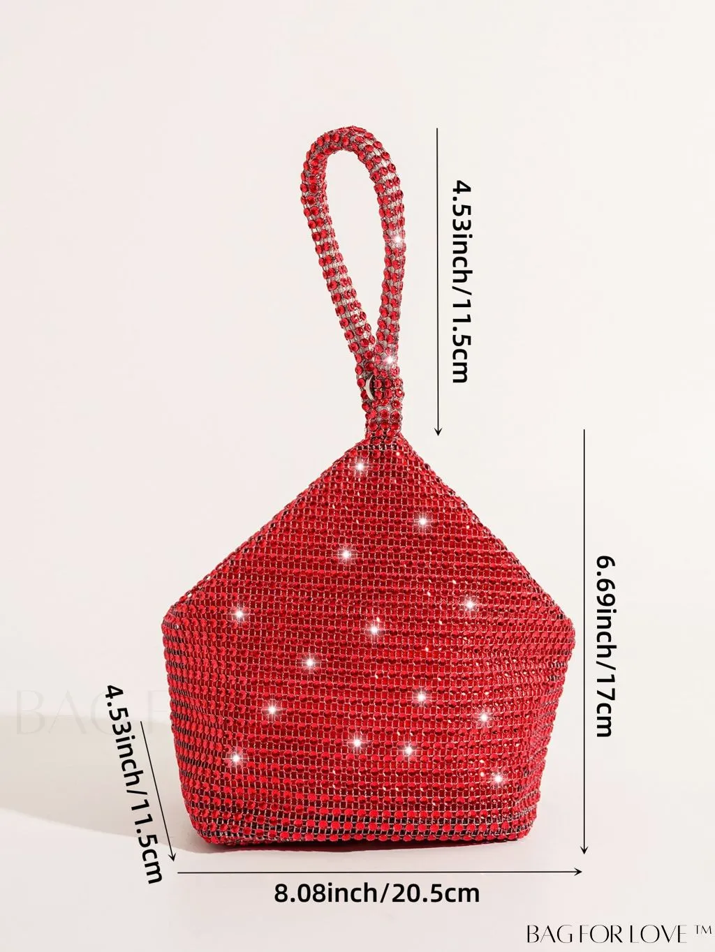 BagForLove - Rhinestone-Adorned Mini Evening Bag