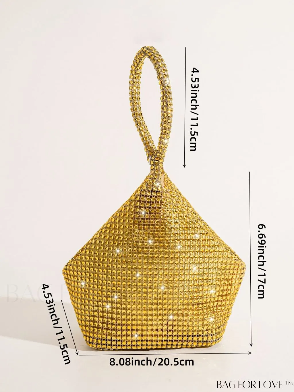 BagForLove - Rhinestone-Adorned Mini Evening Bag