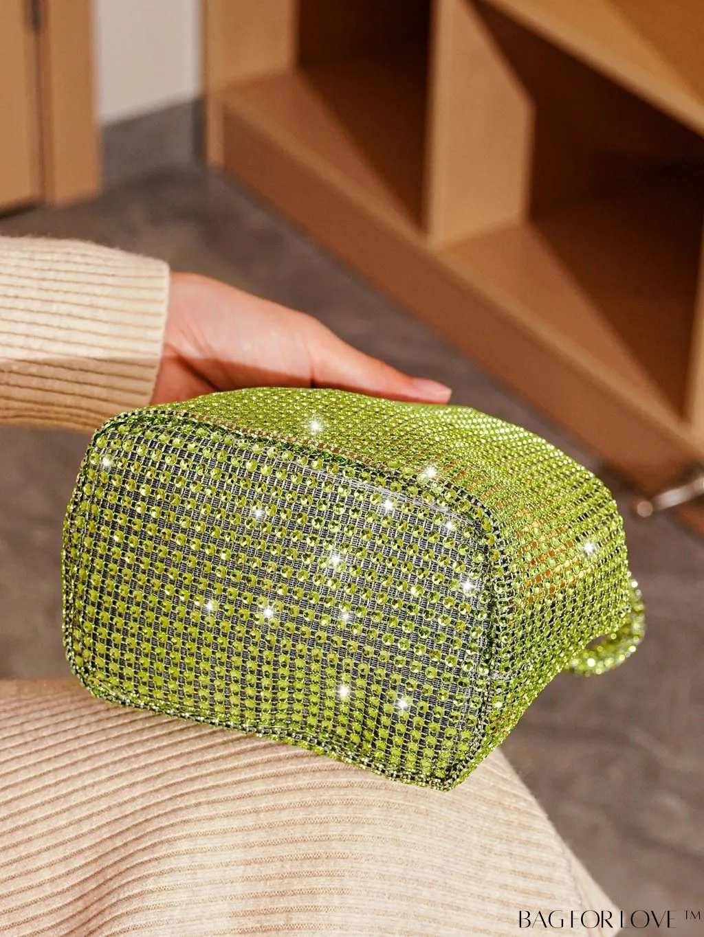 BagForLove - Rhinestone-Adorned Mini Evening Bag