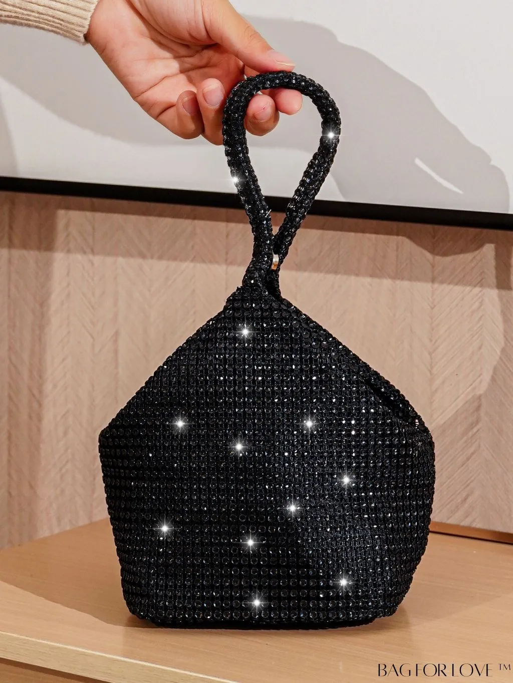 BagForLove - Rhinestone-Adorned Mini Evening Bag