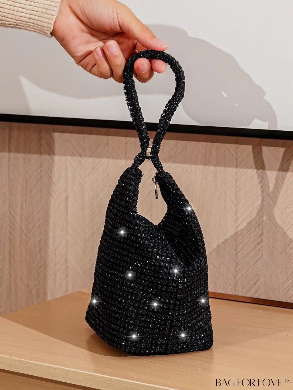 BagForLove - Rhinestone-Adorned Mini Evening Bag