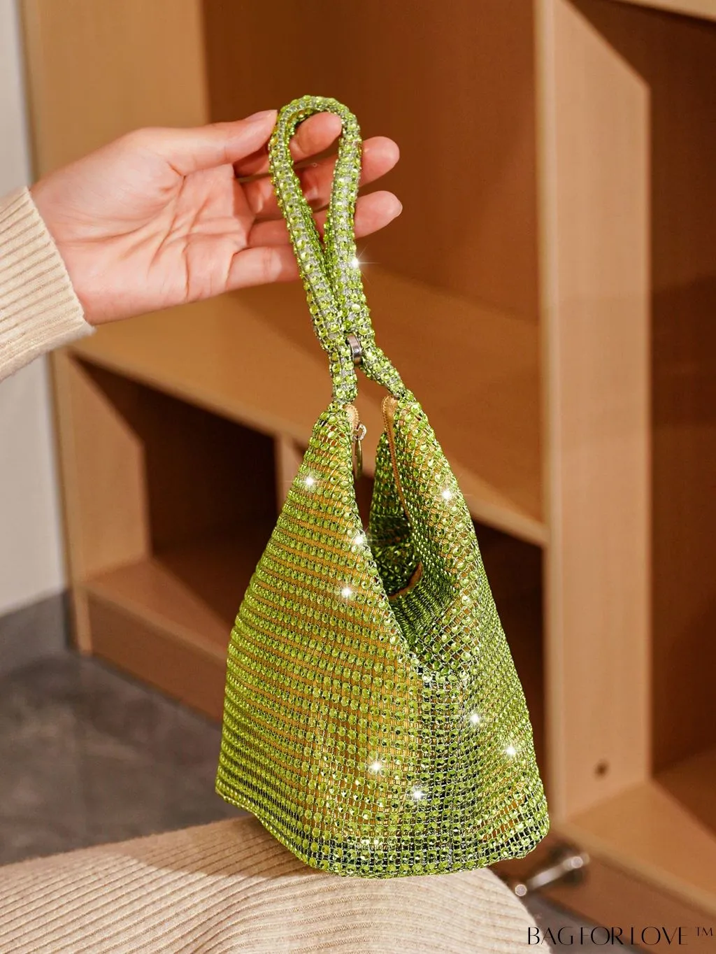 BagForLove - Rhinestone-Adorned Mini Evening Bag