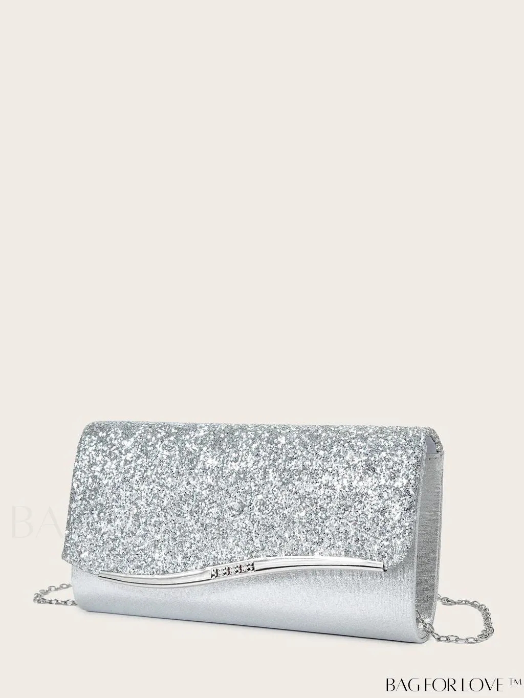 BagForLove - Sparkling Metal Evening Clutch