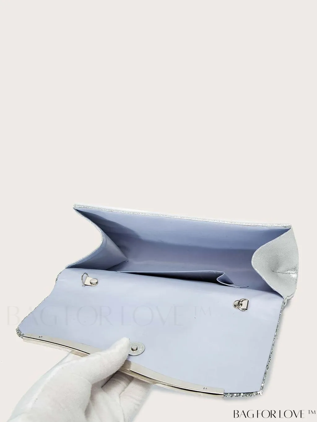 BagForLove - Sparkling Metal Evening Clutch