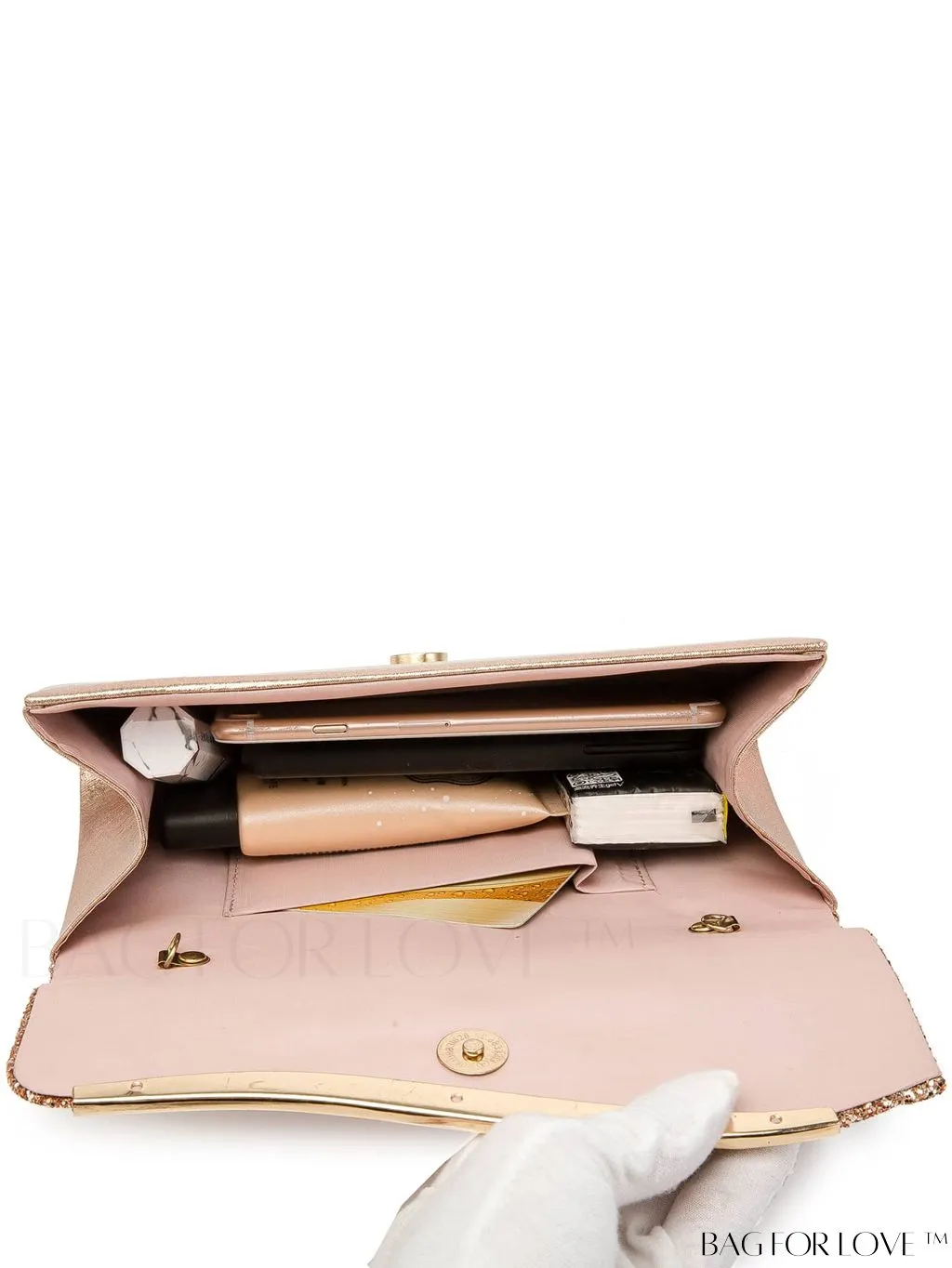 BagForLove - Sparkling Metal Evening Clutch