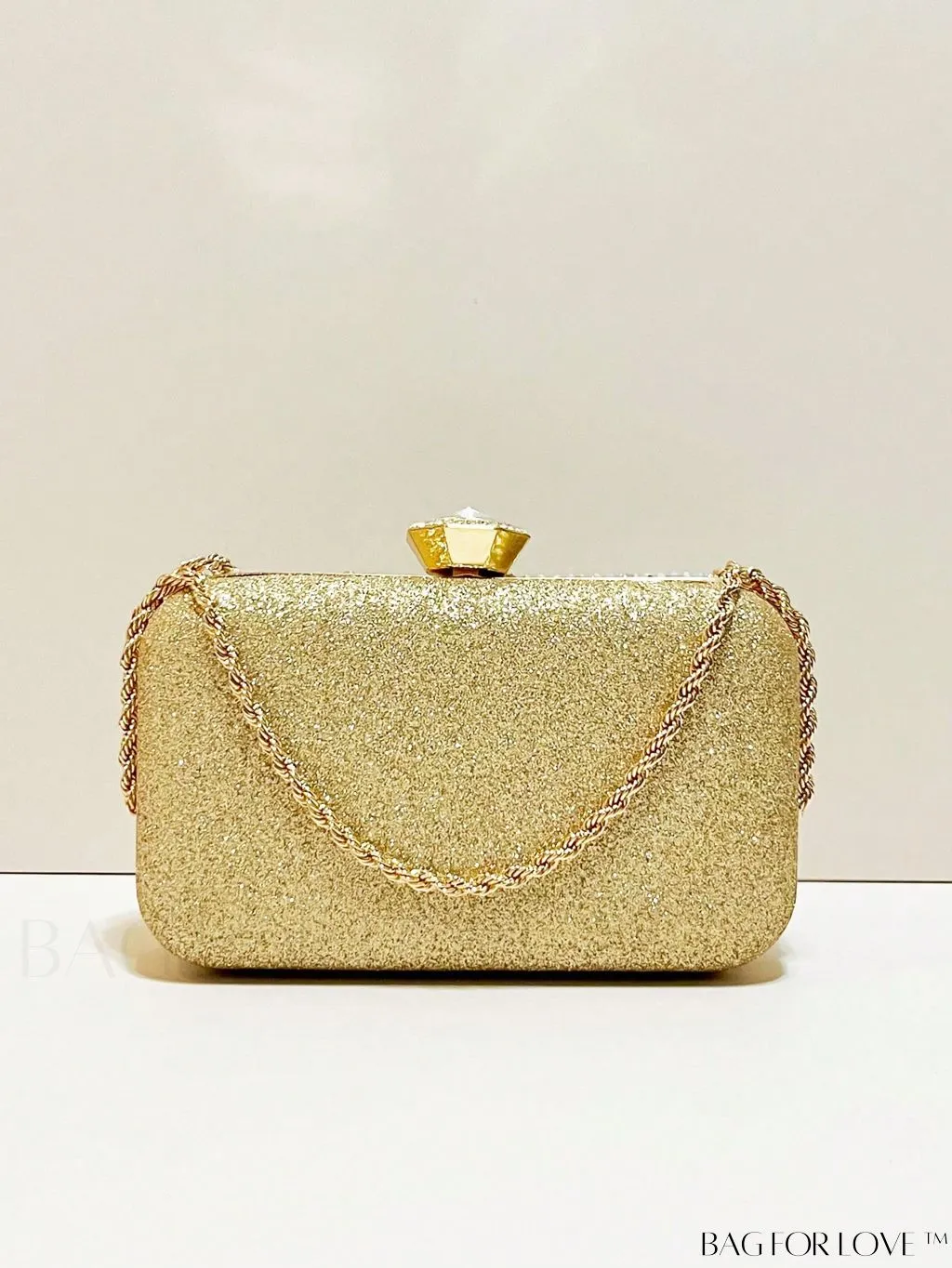 BagForLove - Stunning Rhinestone Chain Mini Box Bag for Glamorous Party Look