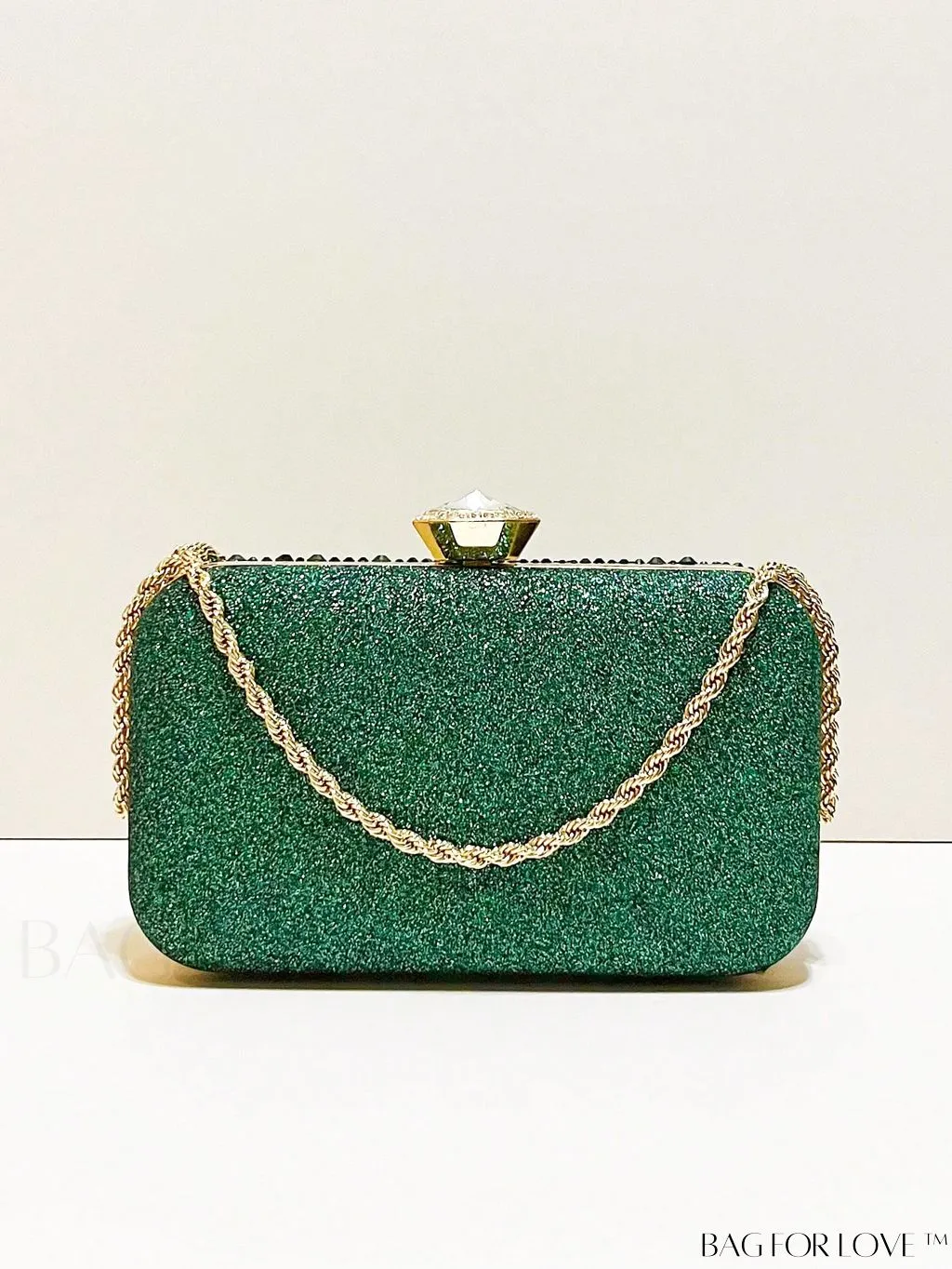 BagForLove - Stunning Rhinestone Chain Mini Box Bag for Glamorous Party Look