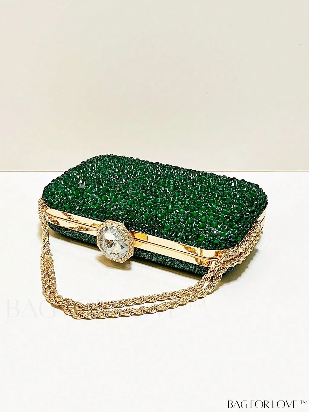 BagForLove - Stunning Rhinestone Chain Mini Box Bag for Glamorous Party Look
