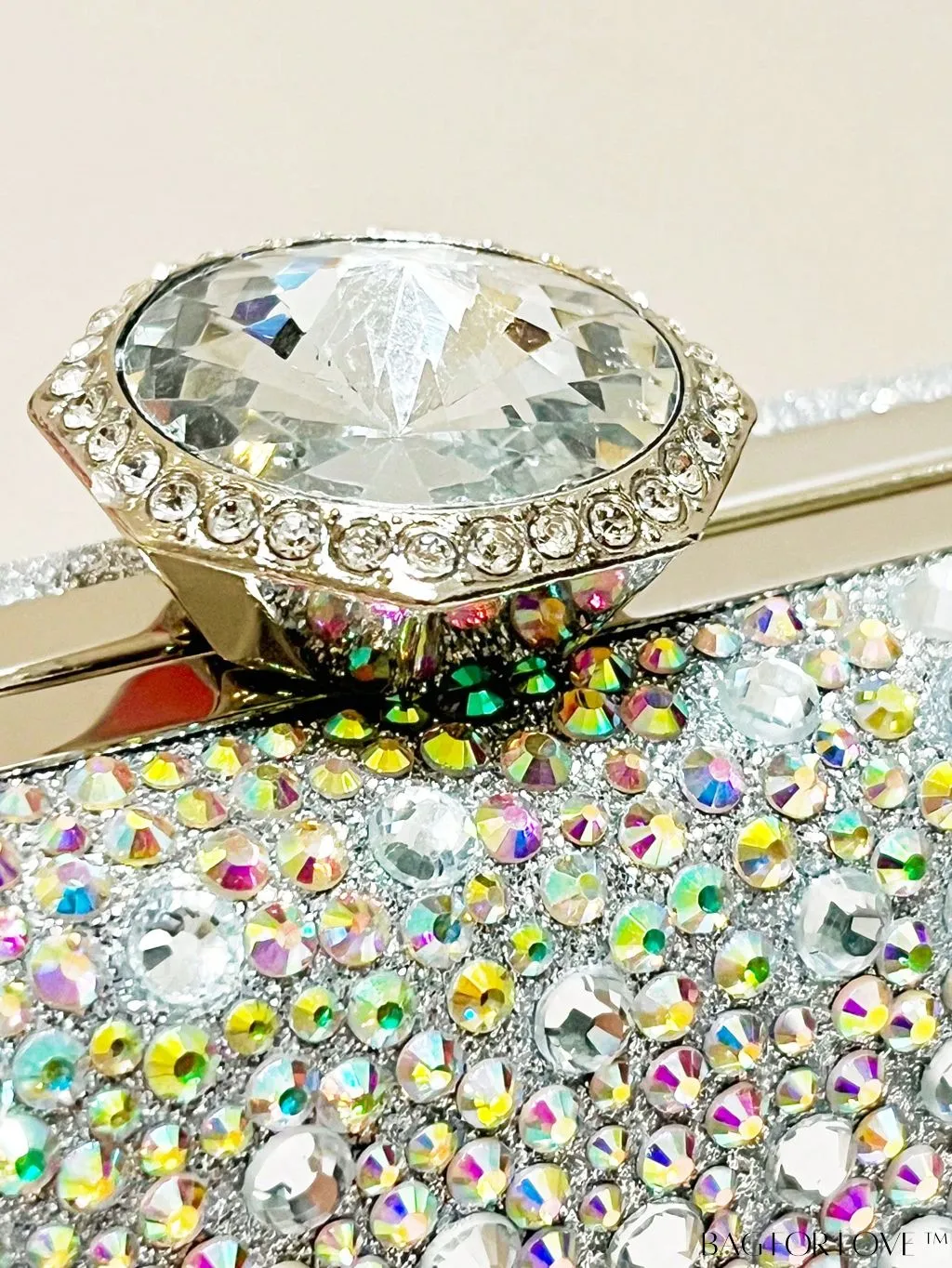 BagForLove - Stunning Rhinestone Chain Mini Box Bag for Glamorous Party Look