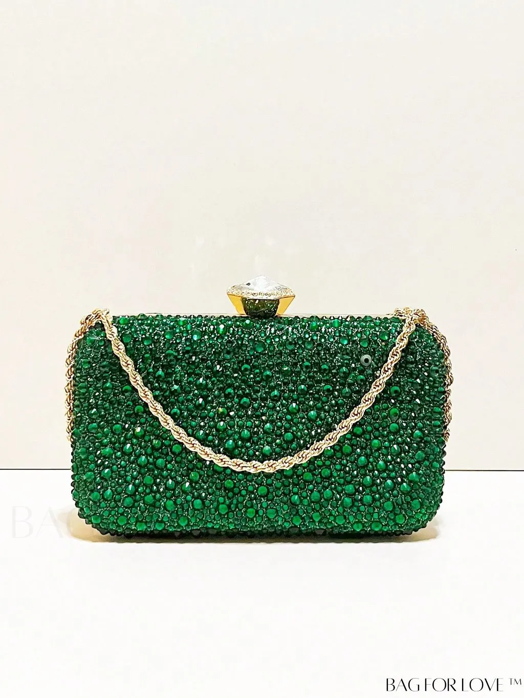 BagForLove - Stunning Rhinestone Chain Mini Box Bag for Glamorous Party Look