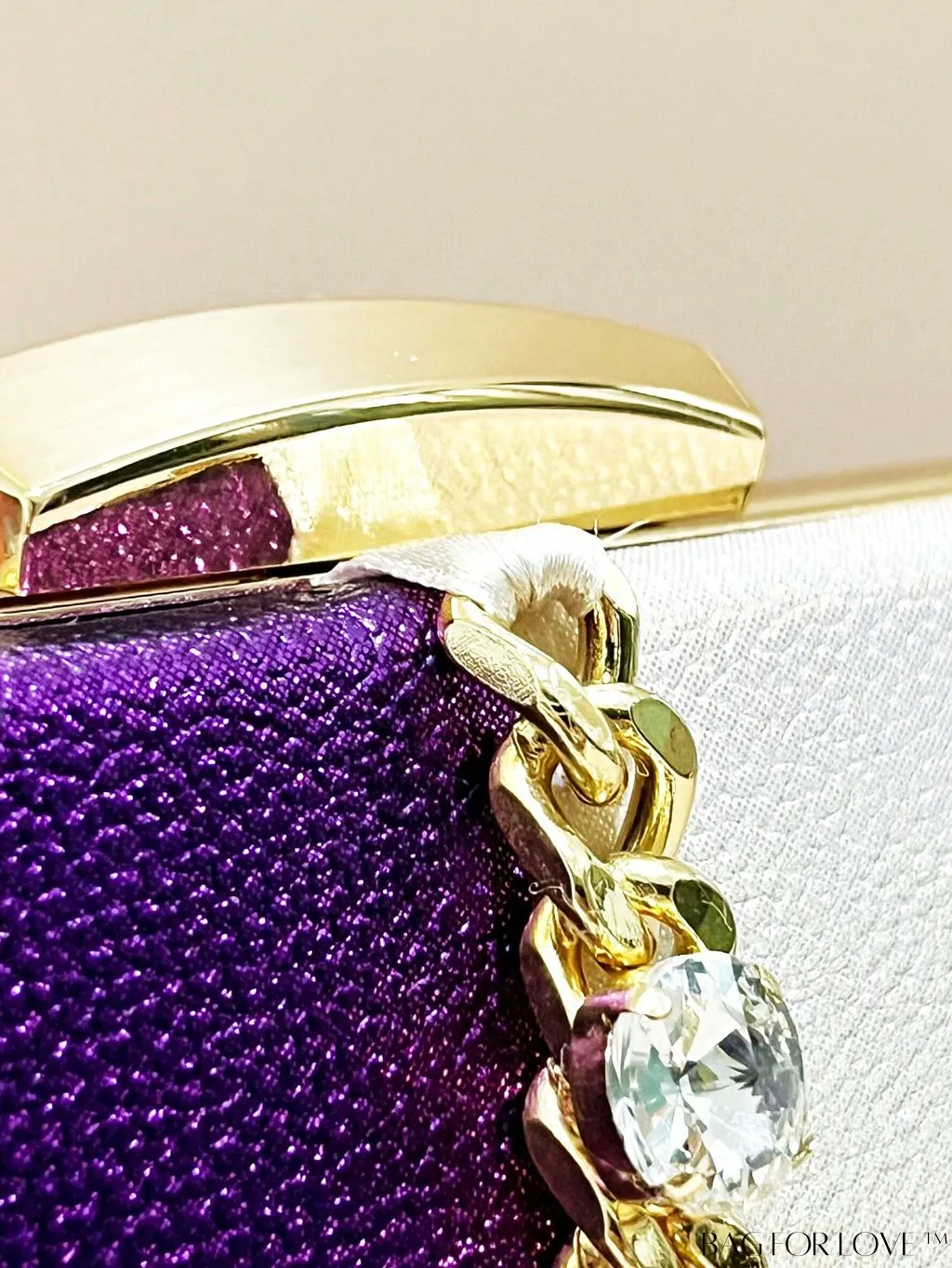 BagForLove - Stylish Mini Box Bag with Two-Tone Design, Rhinestone & Tassel Accent â High-Quality PU