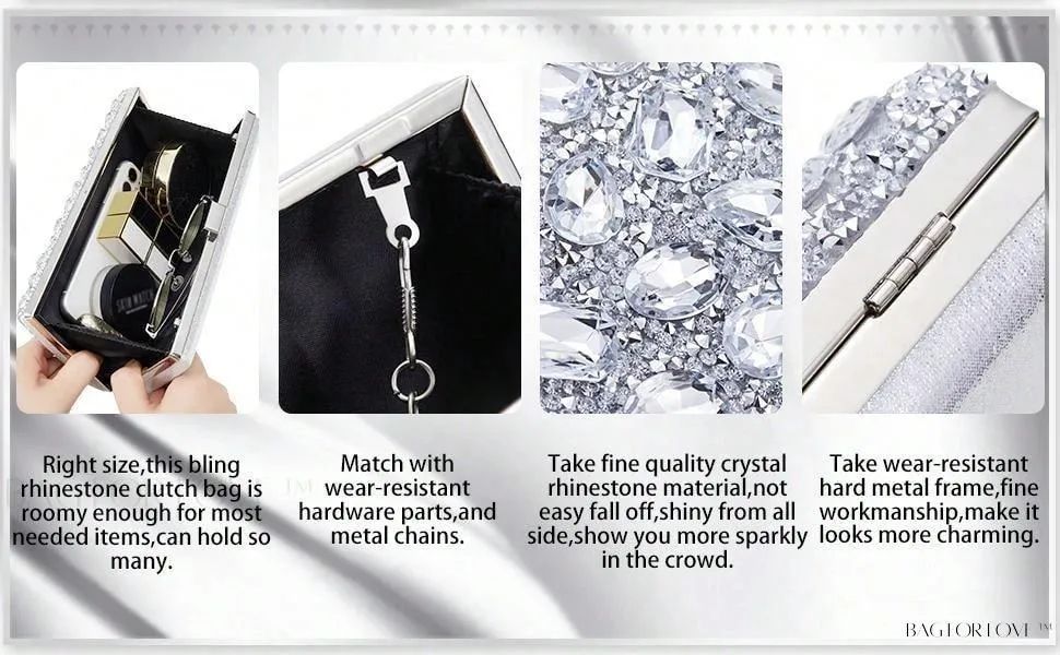 BagForLove - Timeless Beauty Rhinestone Handbag for Wedding Party Guests