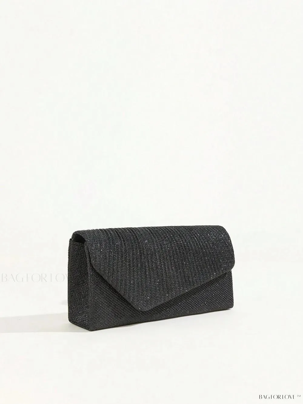 BagForLove - Tiny Sparkling Pleated Clutch Perfect for Weddings and Parties