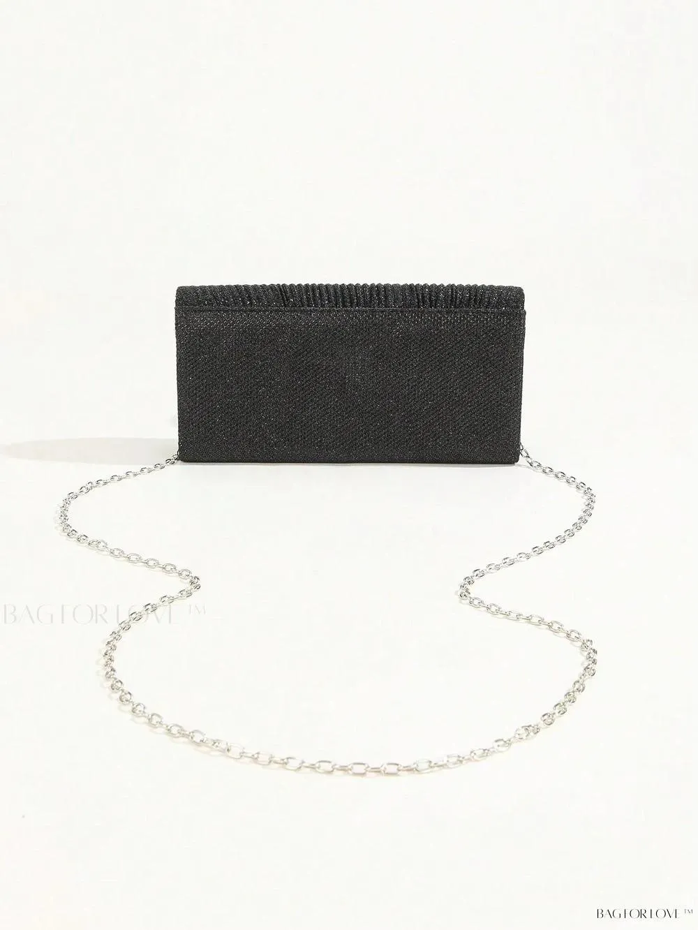BagForLove - Tiny Sparkling Pleated Clutch Perfect for Weddings and Parties