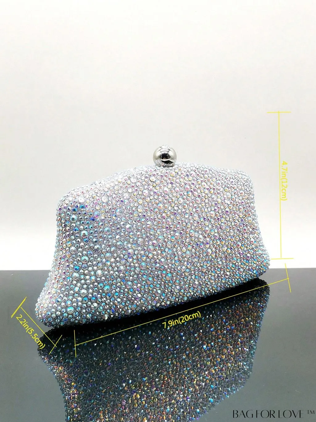 BagForLove - Wedding Fashion Crystal Evening Bag with Glitter Shine and Rhinestones