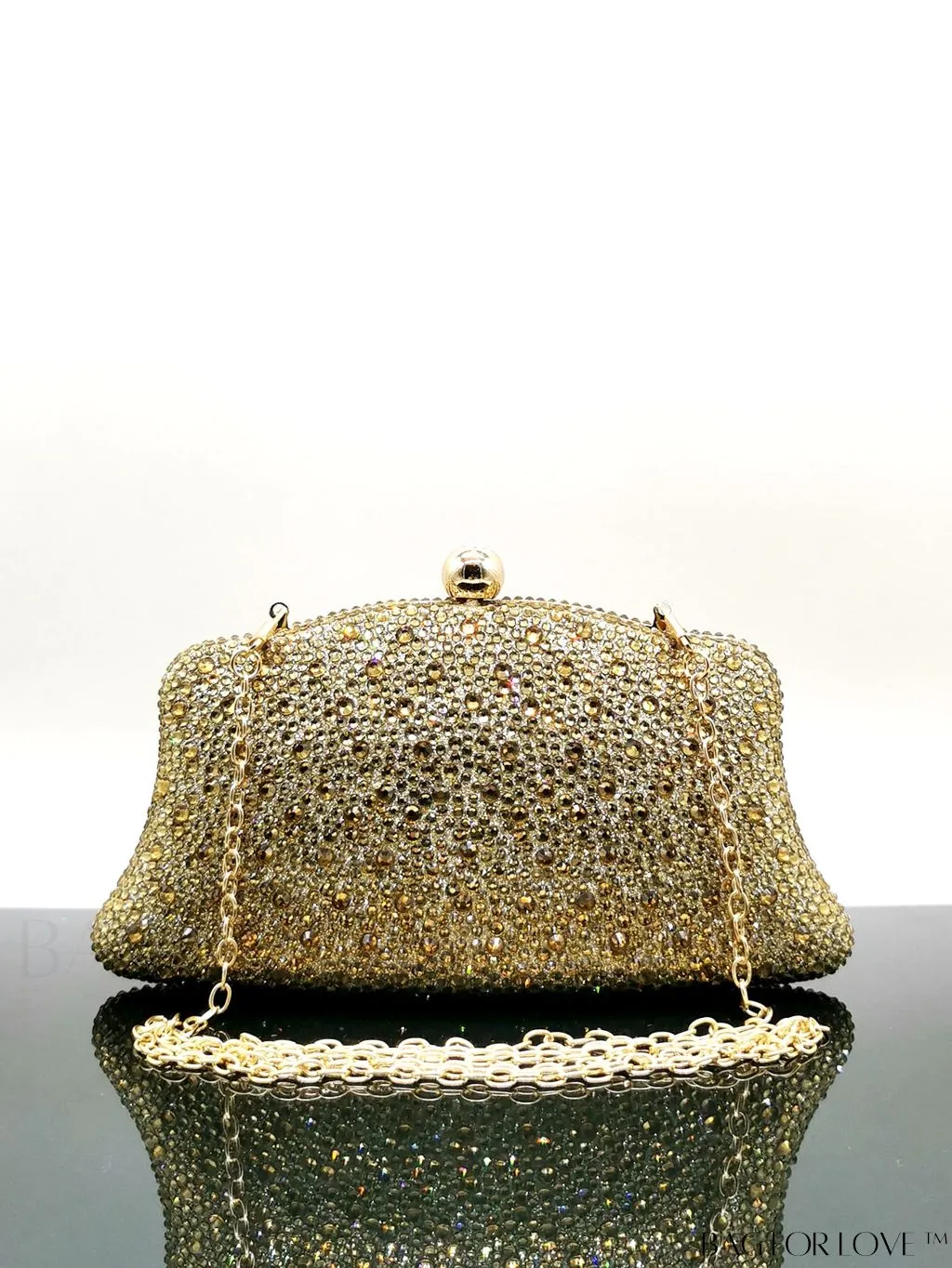 BagForLove - Wedding Fashion Crystal Evening Bag with Glitter Shine and Rhinestones