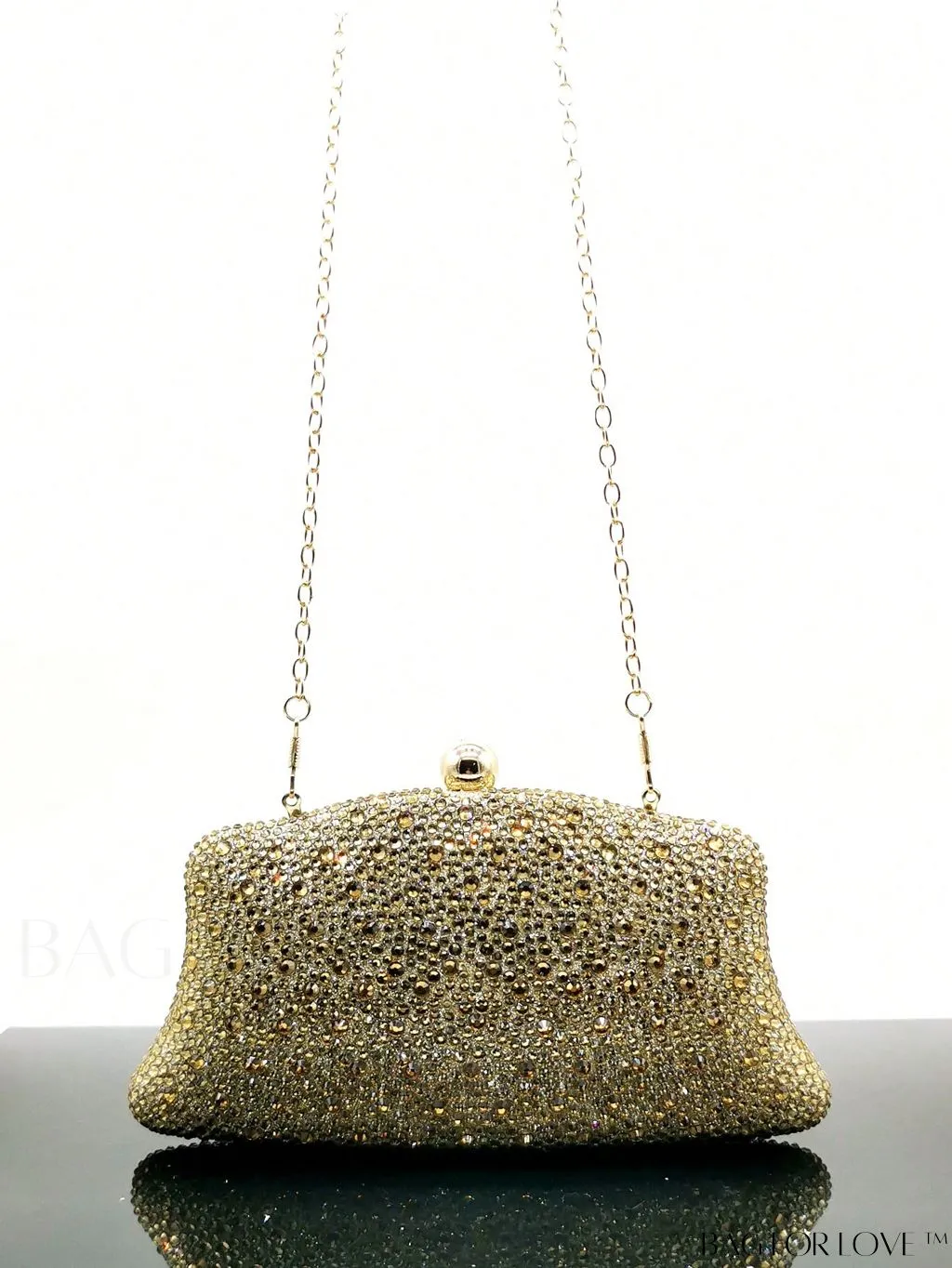 BagForLove - Wedding Fashion Crystal Evening Bag with Glitter Shine and Rhinestones