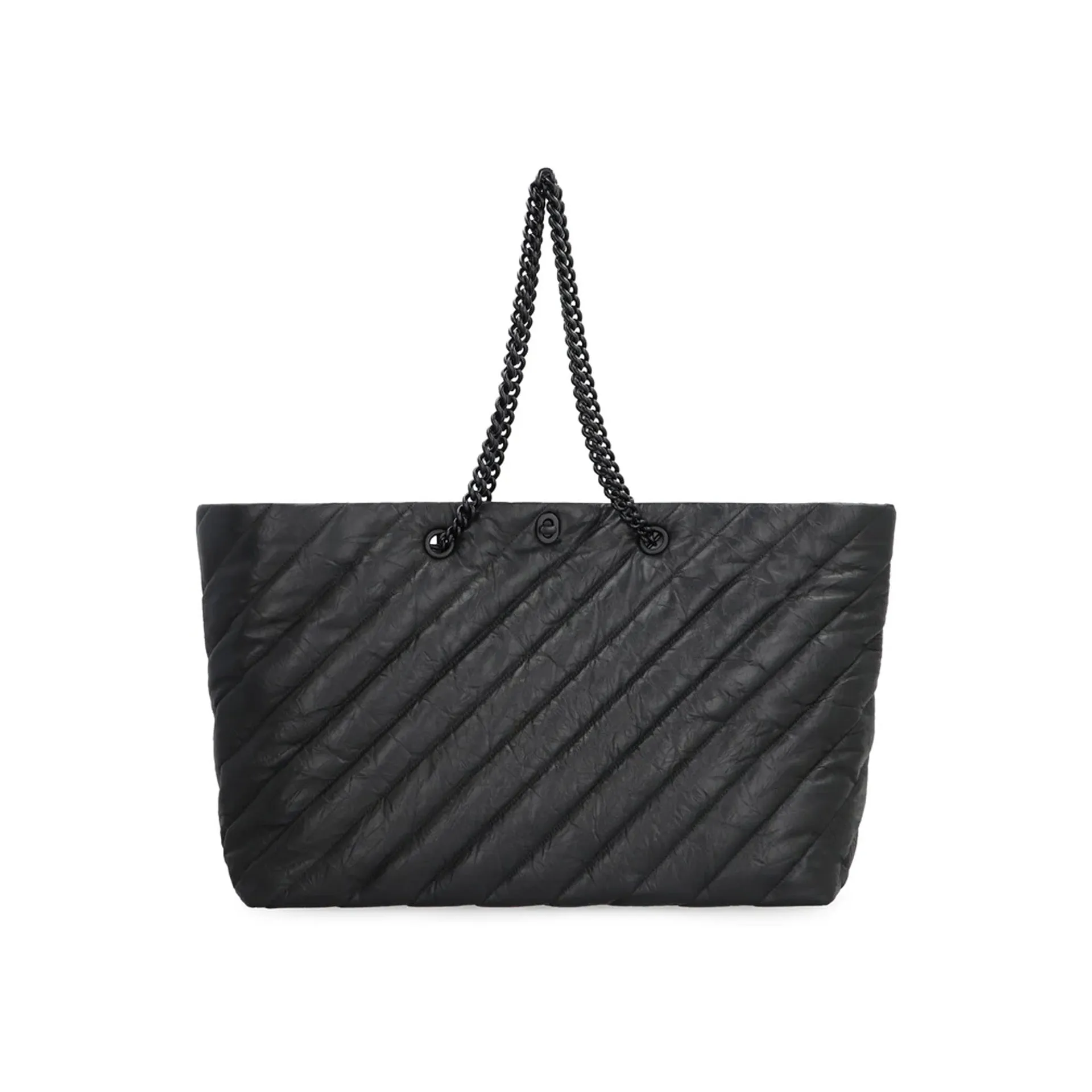 Balenciaga Carry All Crush Leather Tote Bag
