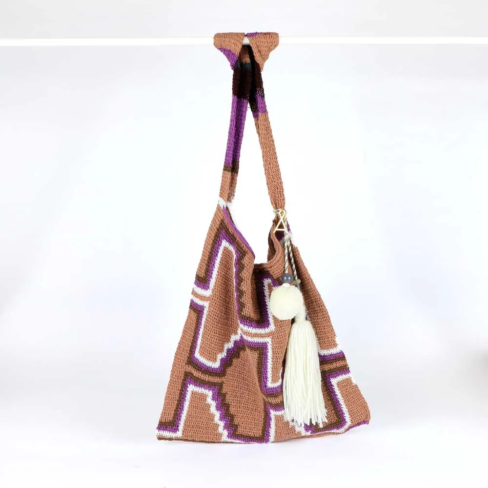 Barbara Pagasa Brown Lilac Bilum Bag