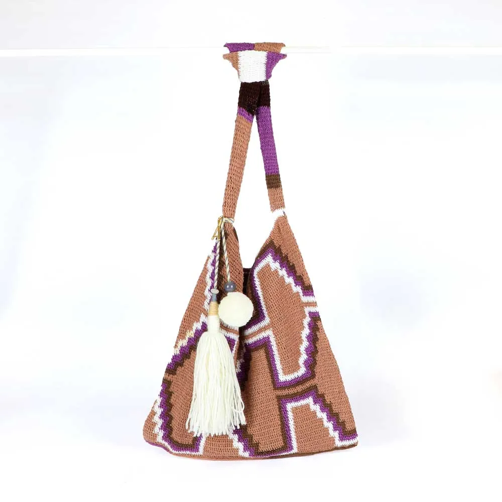 Barbara Pagasa Brown Lilac Bilum Bag