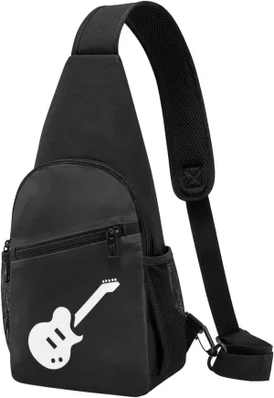 Bass Guitar Player Chest Pack Leisure Shoulder Crossbody Chest Bag