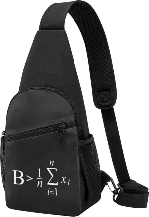 Be Greater Than Average Chest Pack Leisure Shoulder Crossbody Chest Bag