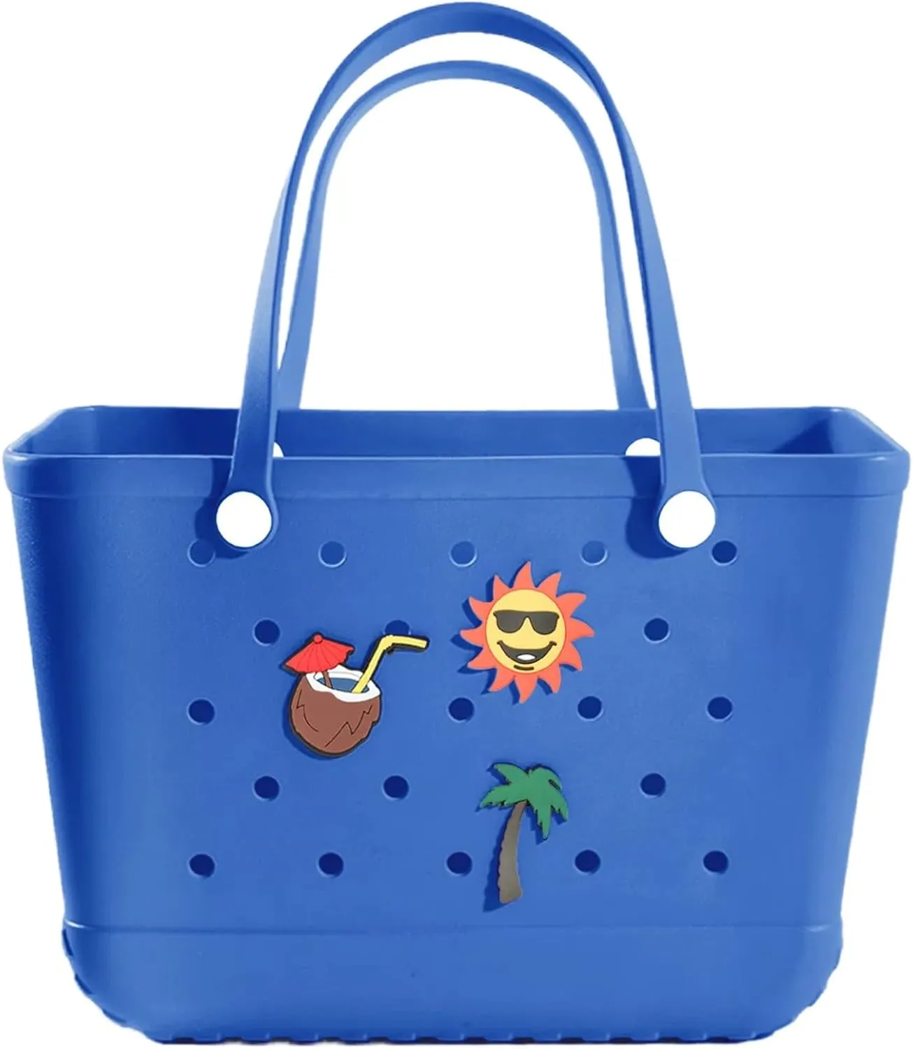 Beach Rubber Bag,Waterproof and Sandproof Washable Rubber Tote Bag for Beach, Pool Boat, Groceries, Sports