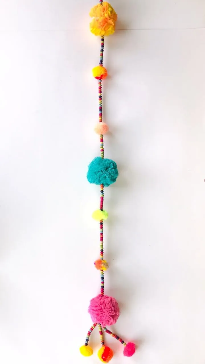 Beaded Pom-Pom String