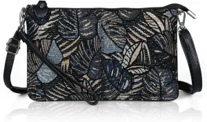befen Genuine Leather Wristlet Clutch Wallet Purses Small Crossbody Bags for Women with RFID Blocking Card Slots
