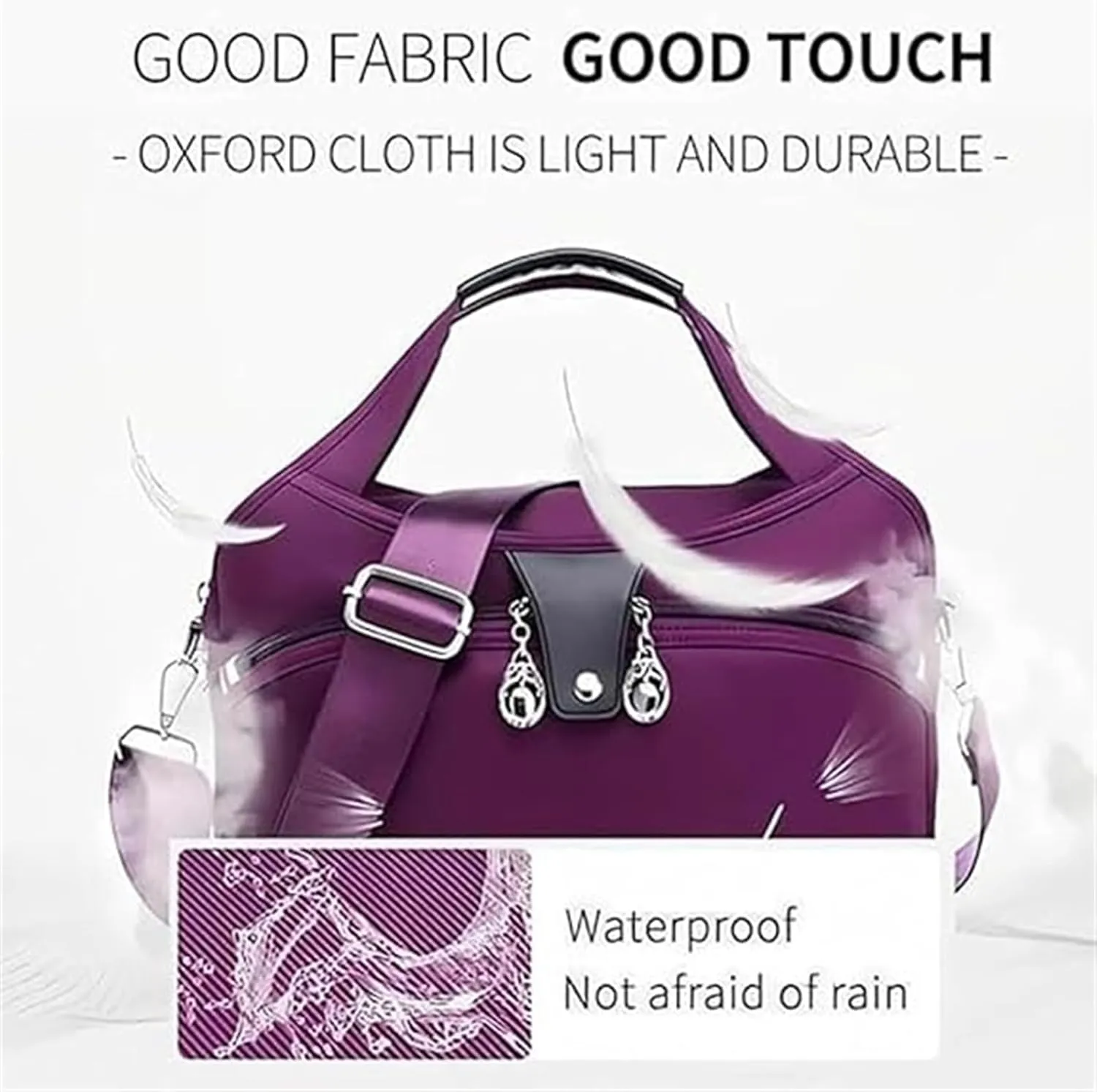 Blaciokamith Tote Bag, 2025 New Blaciokamith Soft Side Lightweight Underseat Tote Bag, Women's Crossbody Bags