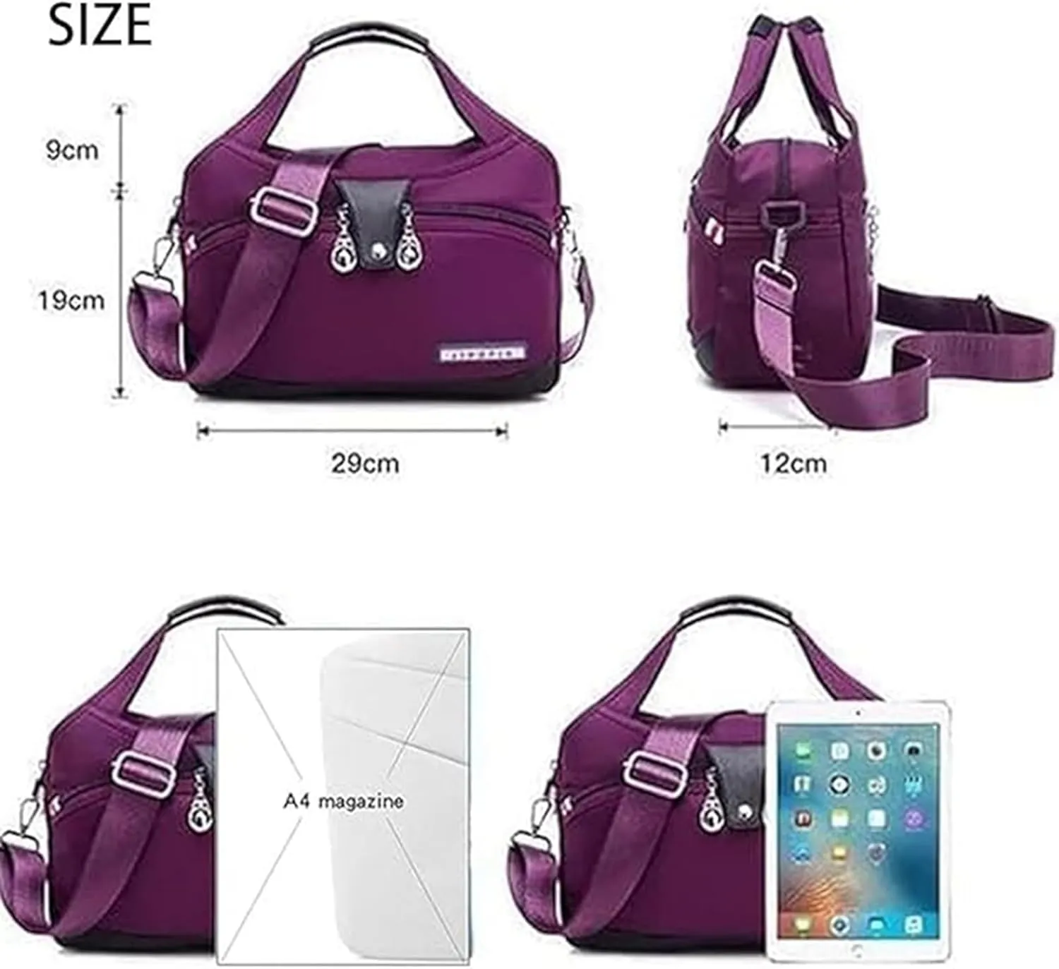 Blaciokamith Tote Bag, 2025 New Blaciokamith Soft Side Lightweight Underseat Tote Bag, Women's Crossbody Bags