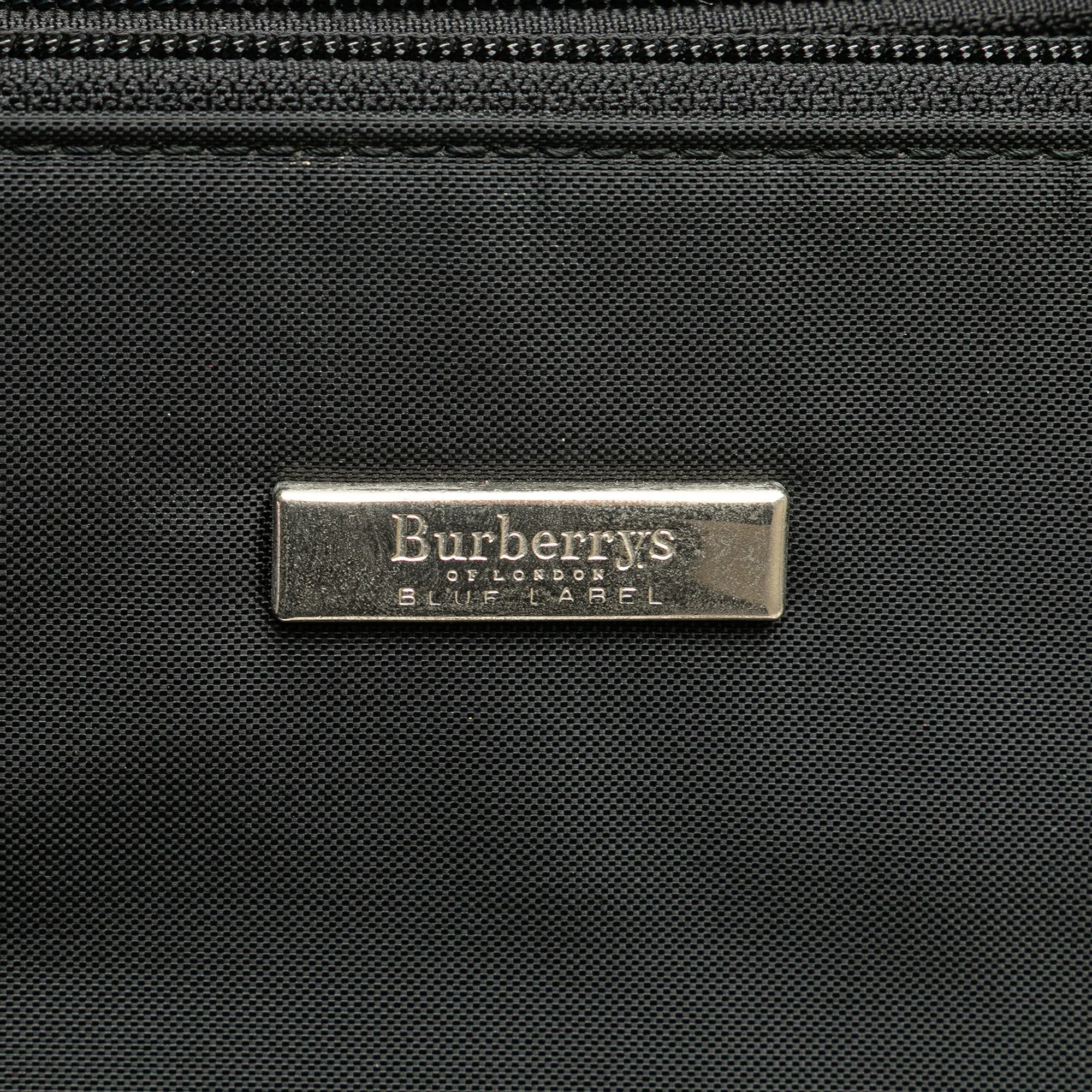 Black Burberry Nova Check Trimmed Nylon Tote
