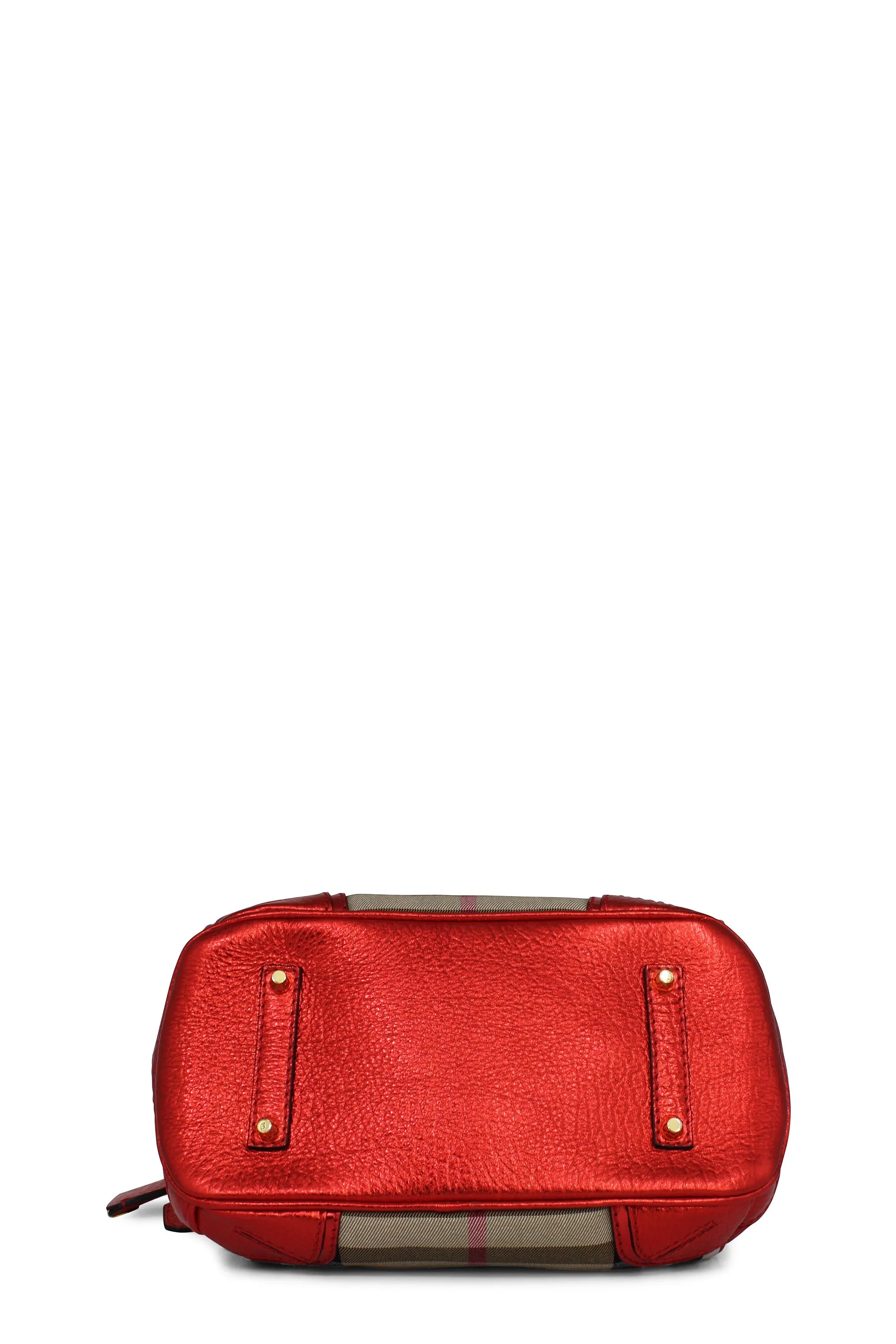 Blaze House Check Satchel Red