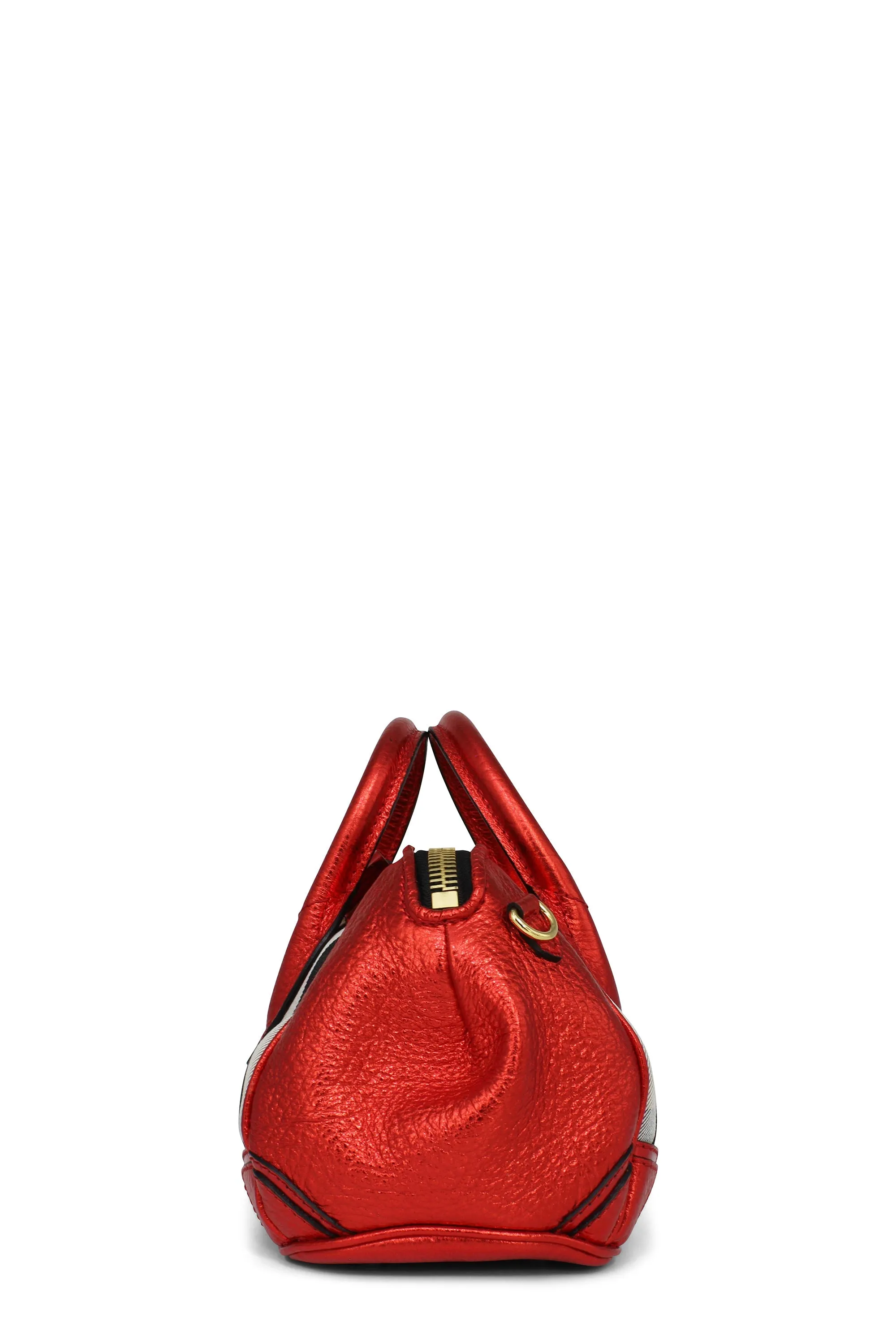 Blaze House Check Satchel Red