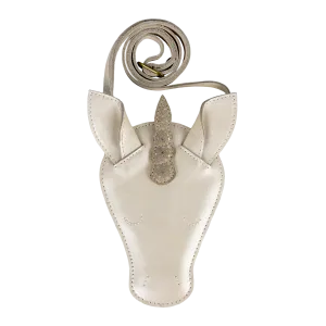 Blinc Purse | Unicorn | Off White Metallic Leather