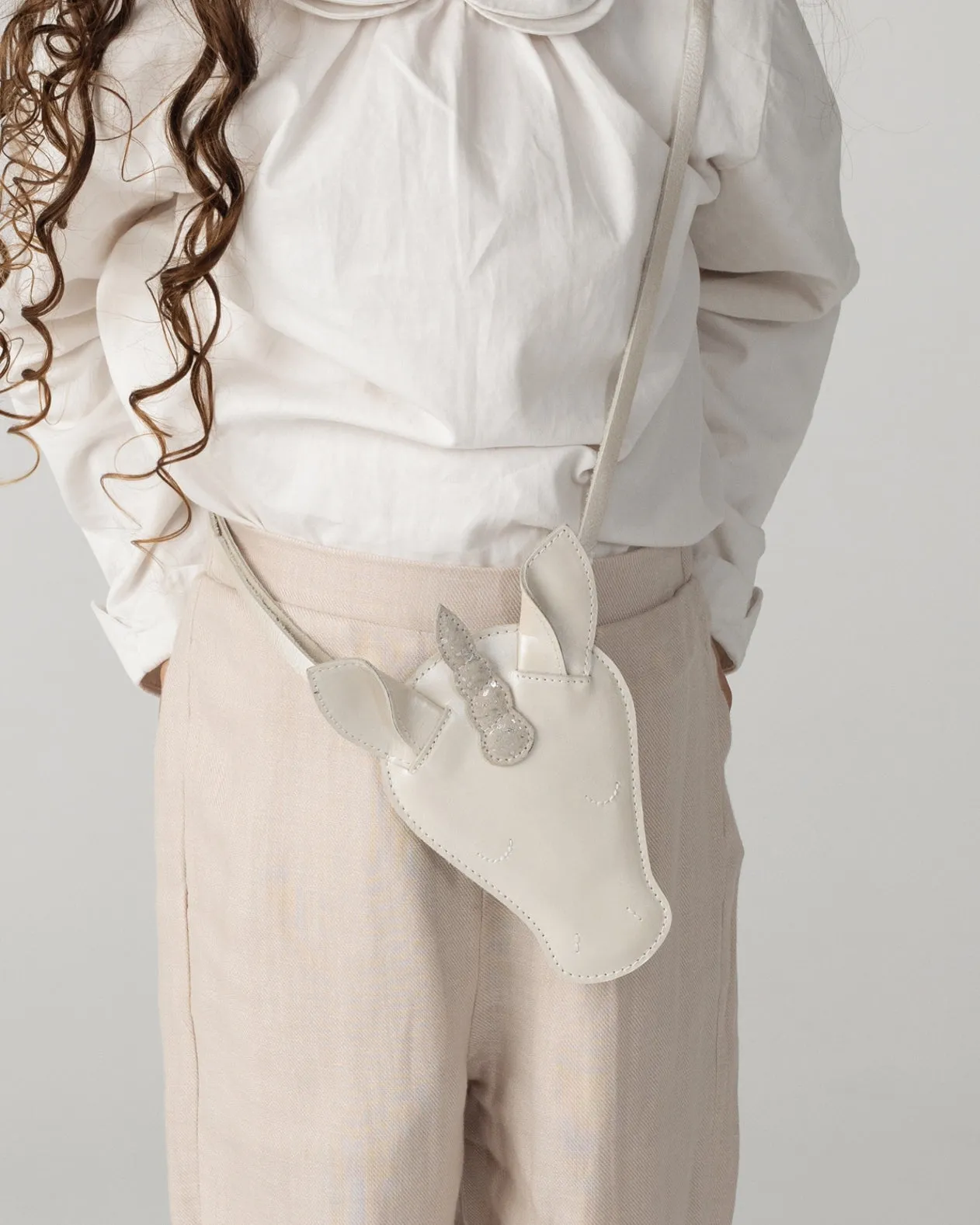 Blinc Purse | Unicorn | Off White Metallic Leather