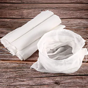 Boao 6 Pcs Soft Muslin Cloth 20 x 12 Inch Butter Muslin Bags, Suit for Straining Fruit, Butter, Wine, Milk Filter in Home