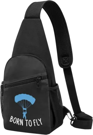 Born to Fly Paragliding Chest Pack Leisure Shoulder Crossbody Chest Bag