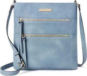 BOSTANTEN Crossbody Bags Purses for Women Trendy Soft Vegan Leather Shoulder Handbags with Adjustable Strap Zipper Pocket